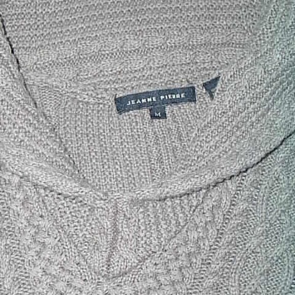 Women's Jeanne Pierre Size Med Cableknit Sweater - Picture 7 of 9